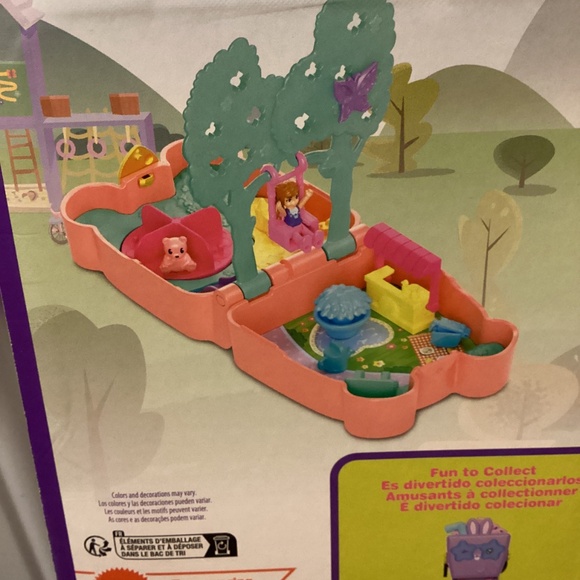 New Polly Pocket CUTIE BEAR PICNIC Mini Play Set Toy Pet and Food Theme 🦋🧸🧺 - Picture 5 of 5